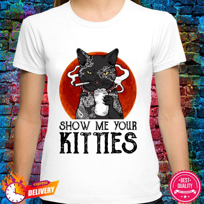 cat smoking shirt