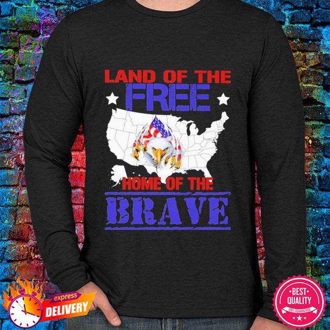 4th of July The United States Of America Home Of The Braves Eagle  Independence Day T-Shirt, hoodie, sweater, long sleeve and tank top