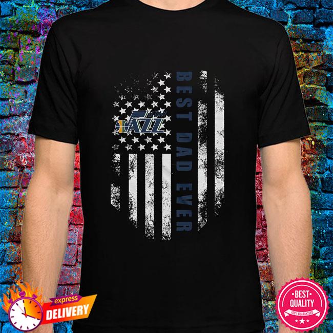 Printshoptee - Utah Jazz best dad ever American flag shirt ...