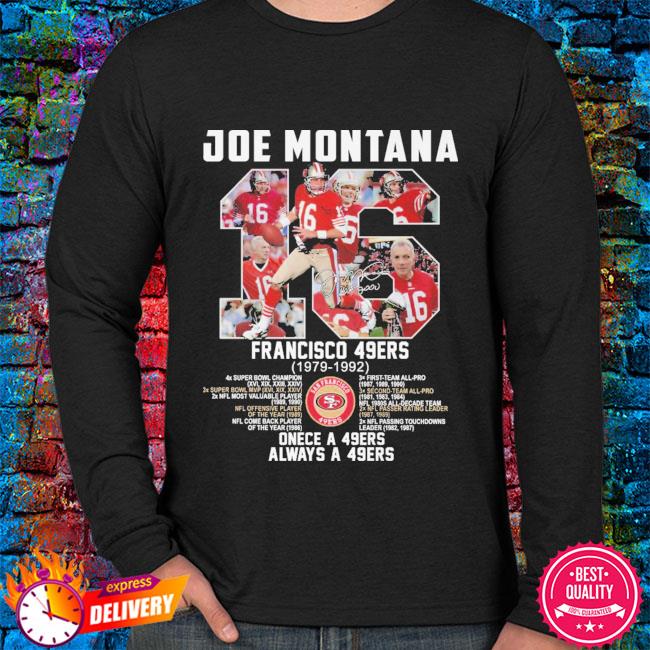 Joe Montana Shirt NFL San Francisco 49ers Joe Montana 16 T Shirt