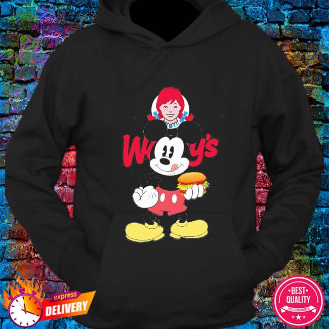 Mickey Mouse eat Wendy s shirt hoodie sweater long sleeve and