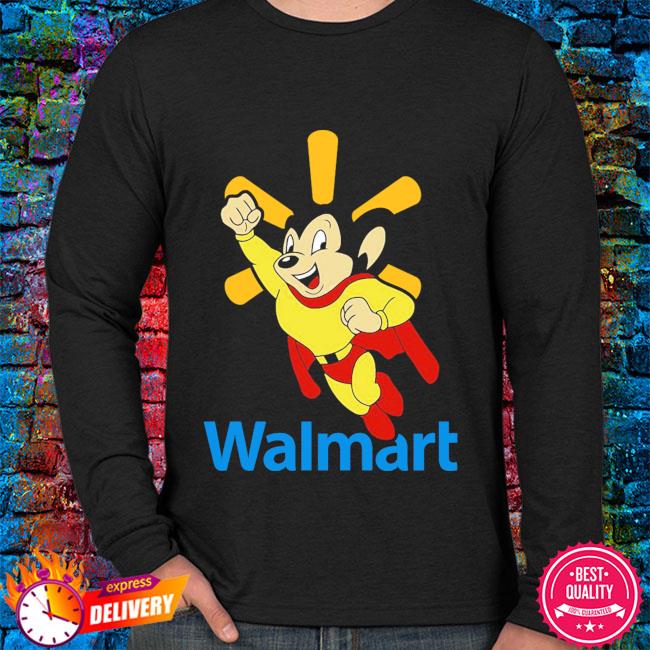 Official Mighty Mouse Walmart logo 2021 shirt, hoodie, sweater, long sleeve  and tank top