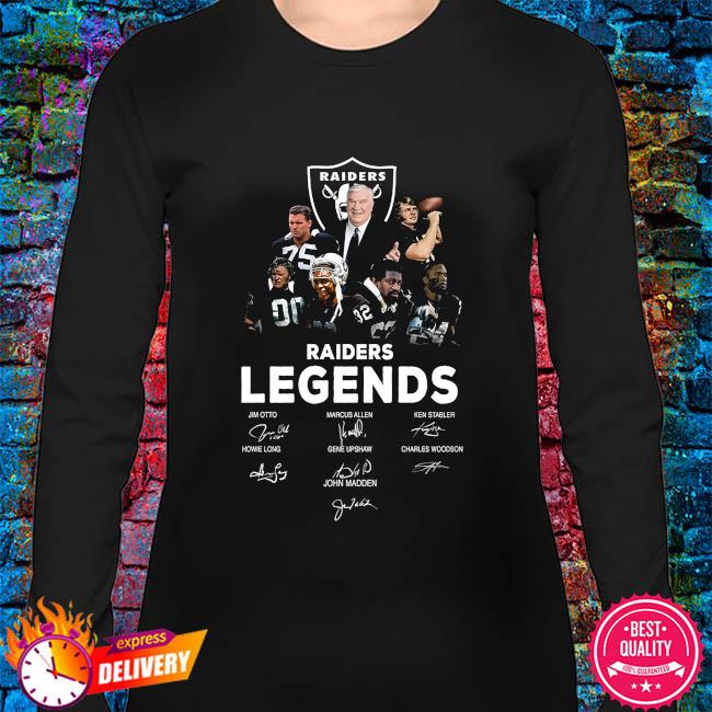 Oakland Raiders Legends signatures shirt, hoodie, sweater, long