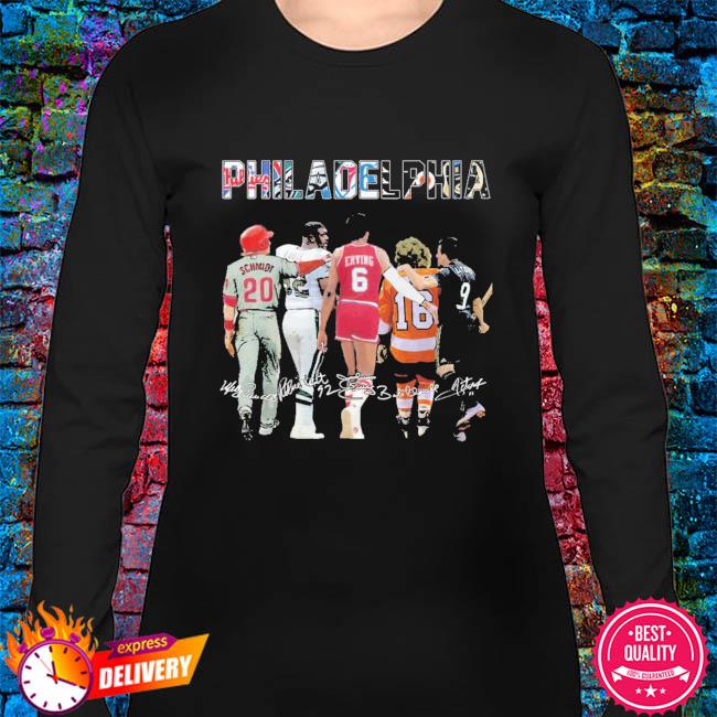 Philadelphia Sports Philadelphia 76ers Philadelphia Eagles Erving R. White  Schmidt signatures shirt, hoodie, sweater, long sleeve and tank top