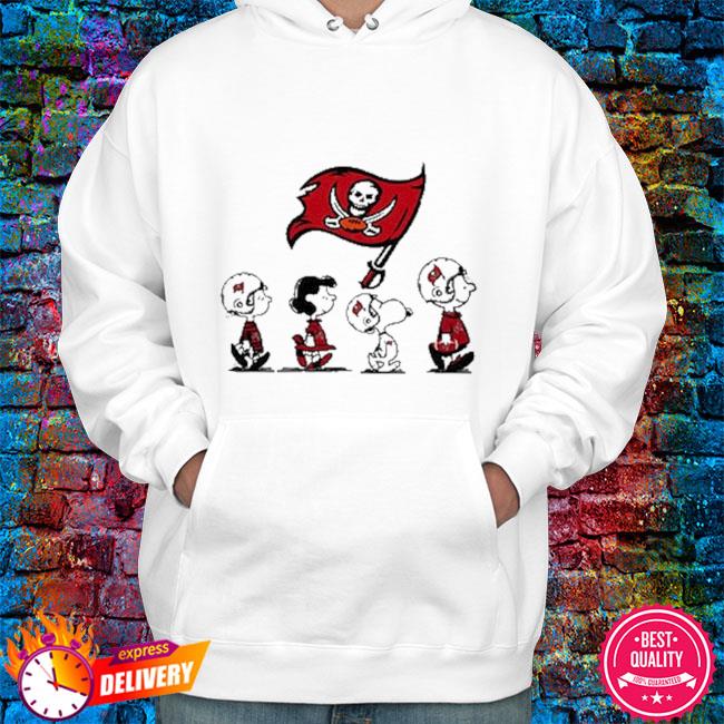 The Peanut Character Charlie Brown And Snoopy Walking Tampa Bay Buccaneers  Shirt, hoodie, sweater, long sleeve and tank top