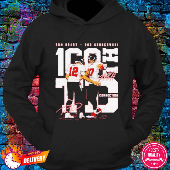 Tom brady and rob gronkowski 100th td connection signatures shirt, hoodie,  sweater, long sleeve and tank top