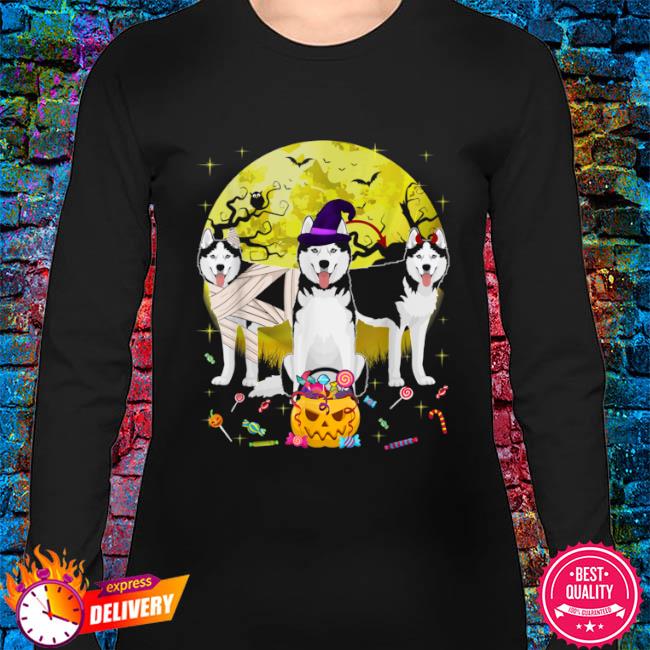 husky halloween shirt