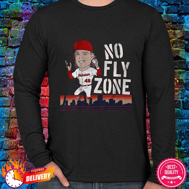 Harrison bader no fly zone shirt, hoodie, sweater, long sleeve and tank top