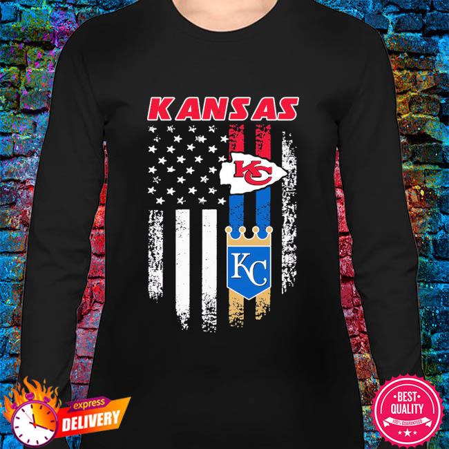 Kansas City Chiefs and Kansas City Royals American flag shirt, hoodie,  sweater, long sleeve and tank top