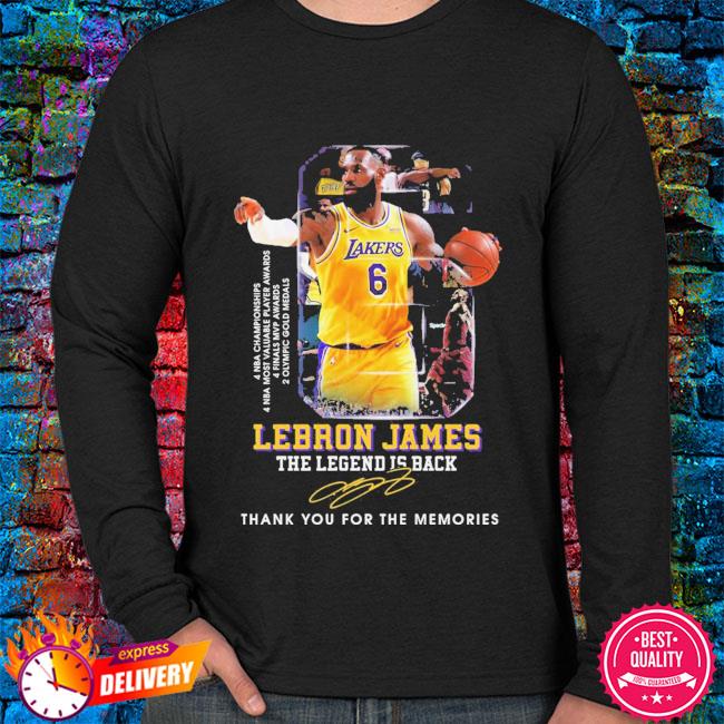 Lakers LeBron James Signature Jersey Shirt, hoodie, longsleeve