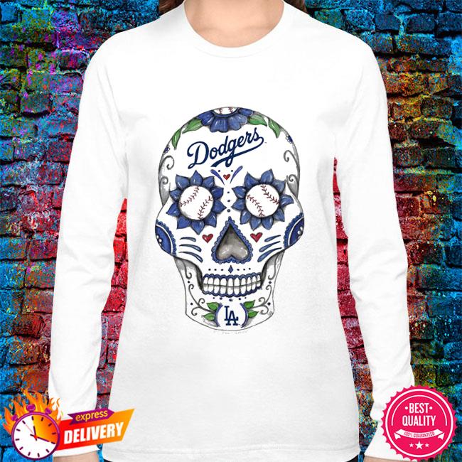 Skull Woman Dia De Los Los Angeles Dodgers Shirt - Guineashirt