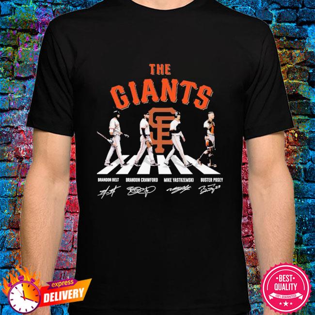 The Giants Abbey Road San Francisco Giants Signatures t-shirt by