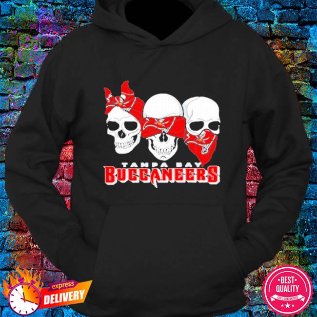 3 skull tampa bay buccaneers shirt, hoodie, sweater, long sleeve and tank  top