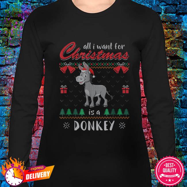 donkey christmas sweater