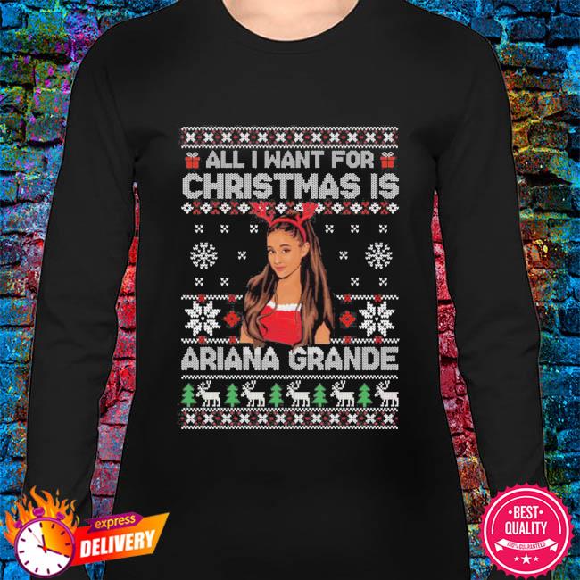 Ariana grande 2024 ugly christmas sweater