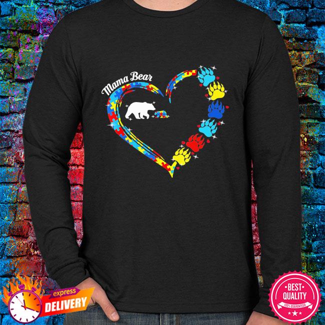 Love heart colors Mama Bear shirt, hoodie, sweater and v-neck t-shirt