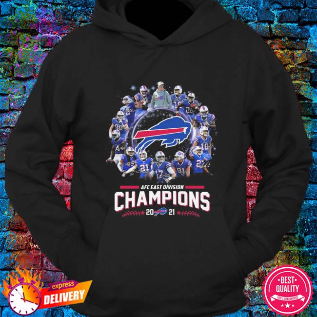 Buffalo Bills Afc East Division Champions 2021 signatures shirt, hoodie,  sweater, long sleeve and tank top