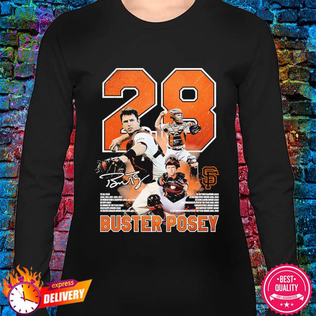 28 Buster Posey San Francisco Giants Signature Vintage Shirt