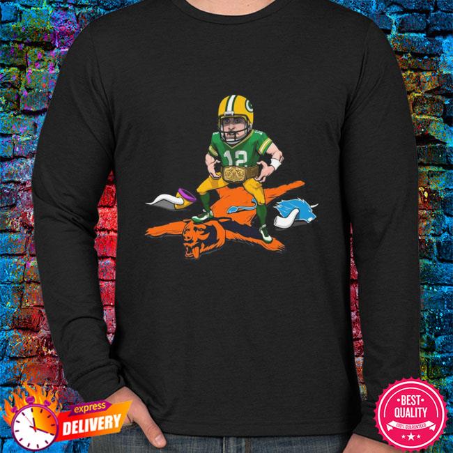 Green Bay Packers Aaron Rodgers on Bears Vikings and Lions shirt