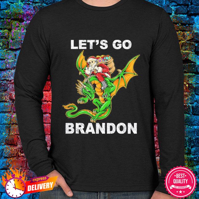 Christmas Let's Go Brandon Santa Hat Xmas T-Shirt - Trends Bedding