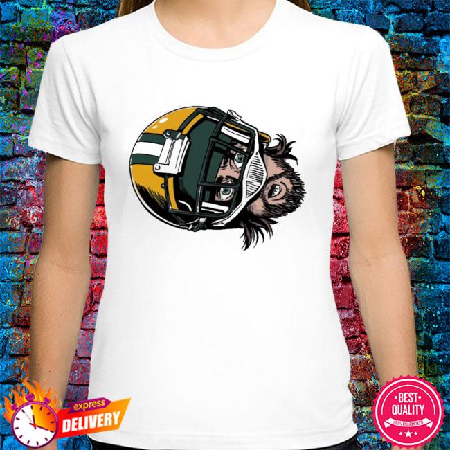 Aaron Rodgers Face Green Long Sleeve Shirt