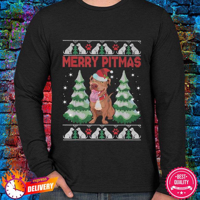 pitbull xmas sweater