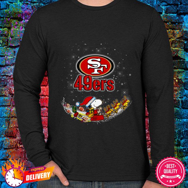 San Francisco 49ers Santa Snoopy and Woodstock 2021 Christmas