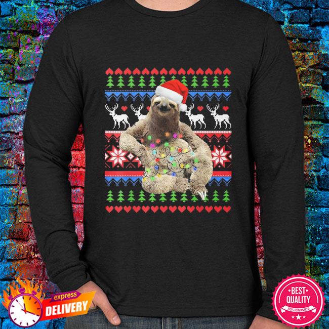 christmas sloth jumper