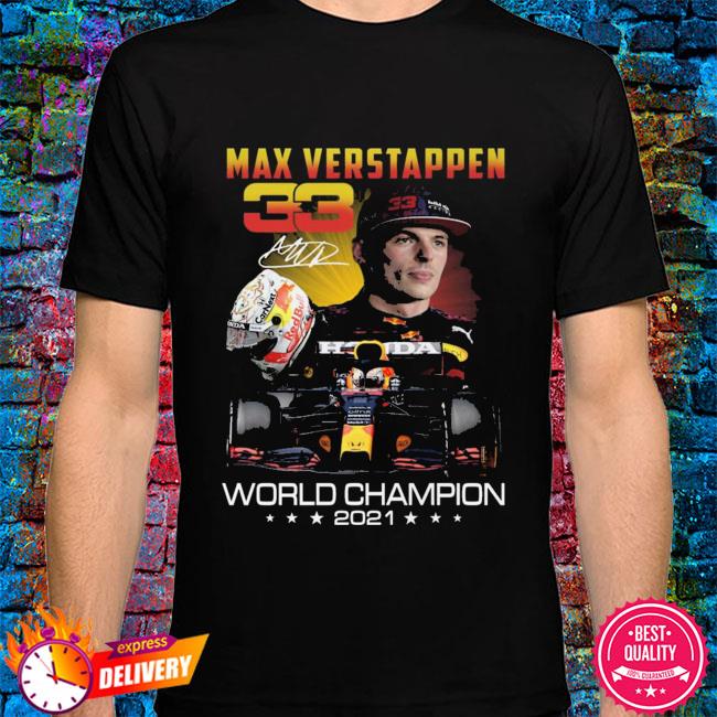 t shirt max verstappen world champion