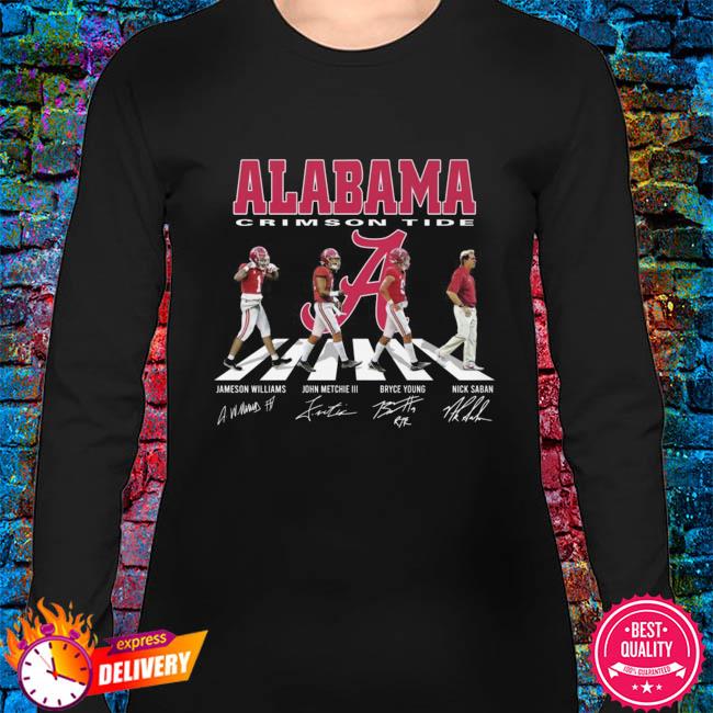 Alabama Crimson Tide Abbey Road Jameson Williams John Metchie III  signatures shirt, hoodie, sweater, long sleeve and tank top