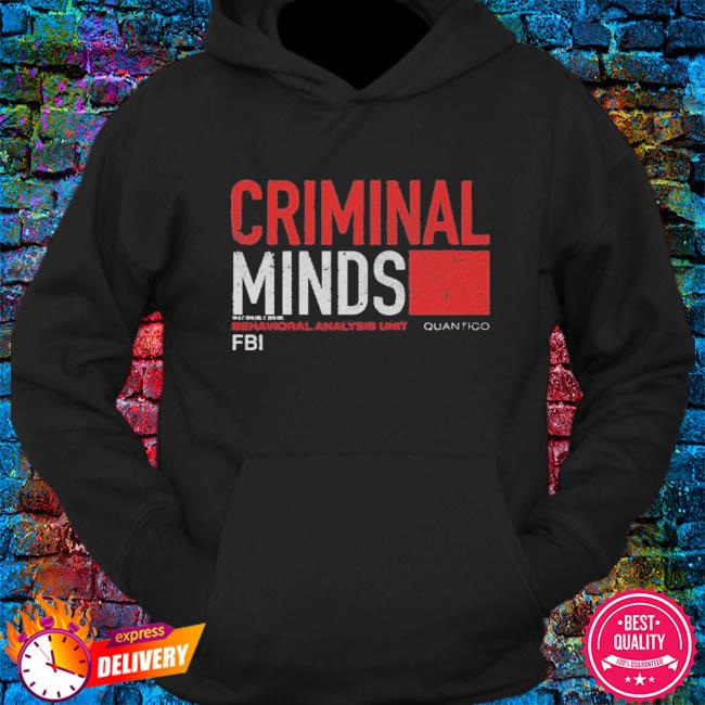 Criminal Minds TV Show Distressed Logo Quantico Adult Long Sleeve T-Shirt S-3XL 