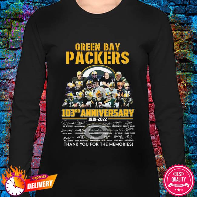 Green Bay Packers 103rd anniversary tshirt