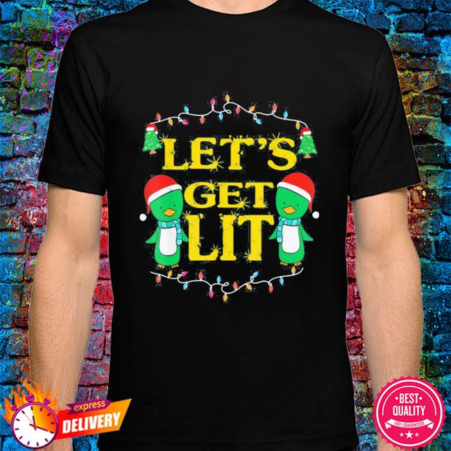 let's get lit christmas hat