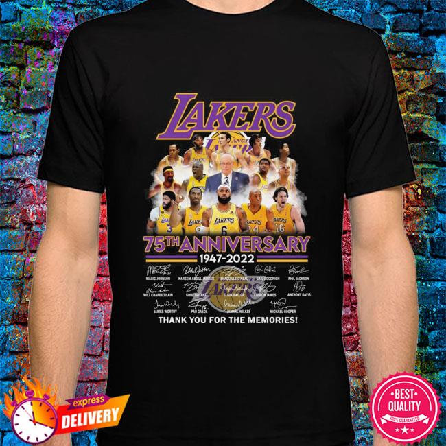 Los Angeles Lakers 75th Anniversary 1948-2023 shirt, hoodie