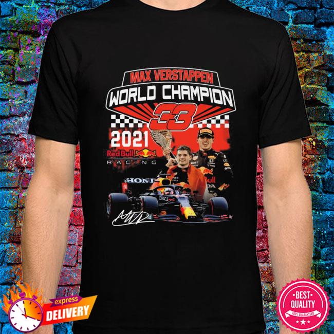 Red Bull Racing 2021 Max Verstappen World Champion T-Shirt, hoodie