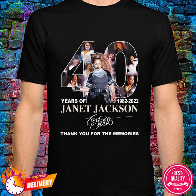 Pathological Round Fourth 40 years of 1982 2022 Janet Jackson thank you for the memories signatures  shirt, hoodie, sweater, long sleeve and tank top