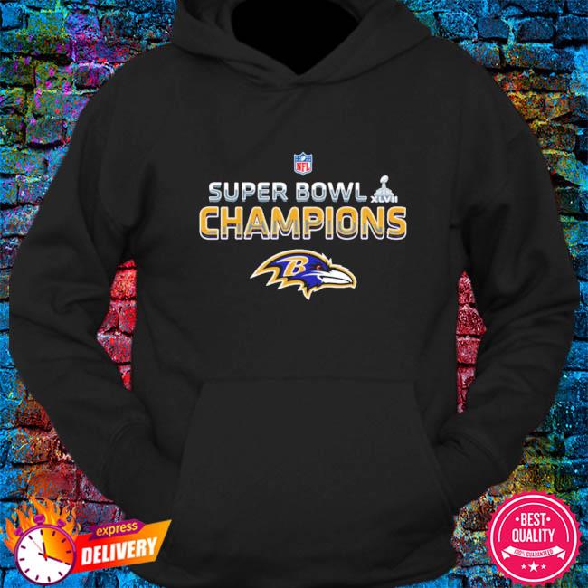 Super Bowl BALTIMORE RAVENS World Champions Tshirt Size L 