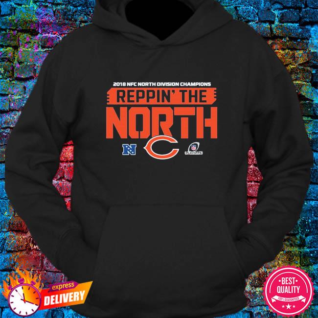 Chicago bears store 2018 nfc north division champions reppin the north  shirt, hoodie, sweater, long sleeve and tank top