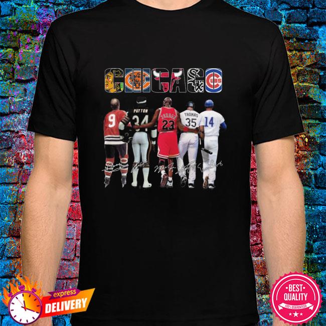 Chicago bobby hull walter payton michael jordan frank thomas ernie banks  shirt, hoodie, longsleeve tee, sweater