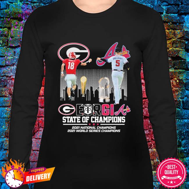 Georgia Bulldogs vs Atlanta Braves World Series Champions National Champions  2021 shirt, hoodie, sweater, long sleeve and tank top