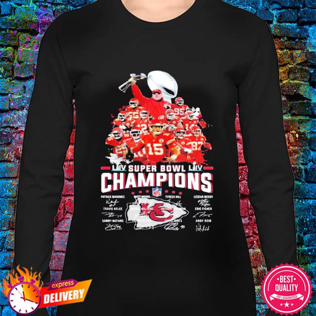 Official Kansas city Chiefs super bowl champions 2021 2022 signatures shirt,  hoodie, sweater, long sleeve and tank top