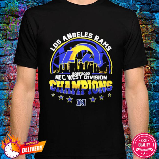 Los Angeles Rams champions 2021 NFC west champs logo T-shirt