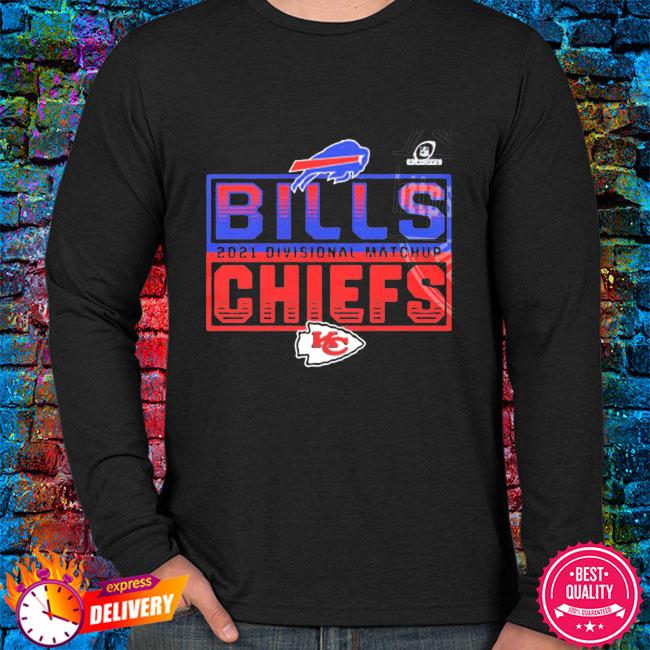 Buffalo Bills Vs Kansas City Chiefs 2021 2022 Divisional Matchup NFL T-Shirt  - REVER LAVIE