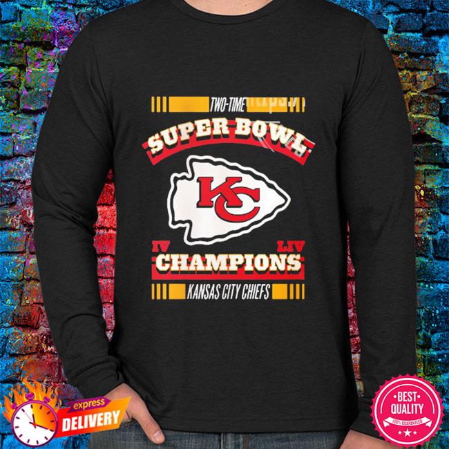 Official Kansas city Chiefs 2-time super bowl champions nfl fan