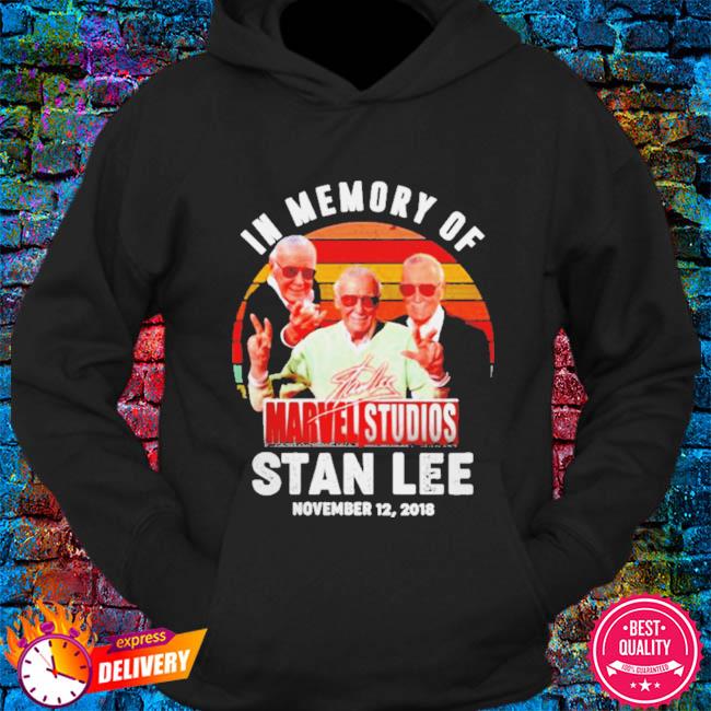 Stan Lee Signing Schedule 2022 Official Stan Lee In Memory Of Marvel Studios Signature Shirt, Hoodie,  Sweater, Long Sleeve And Tank Top