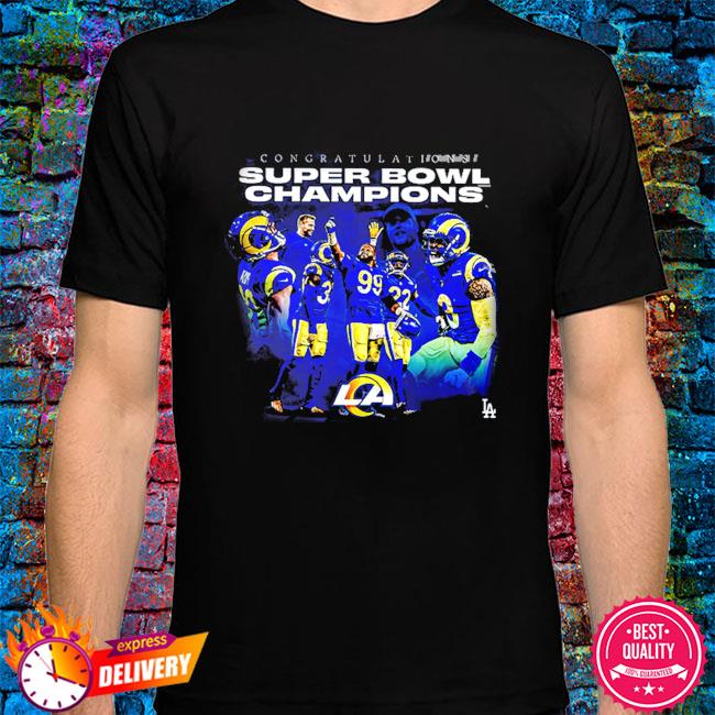 Los Angeles Rams Congratulations Super Bowl Champions T-Shirt - REVER LAVIE