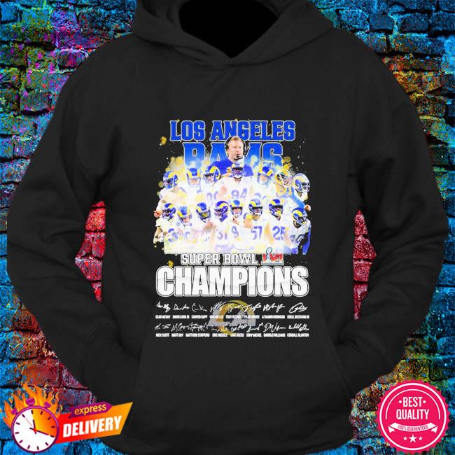 Los Angeles Rams Super Bowl Champions players signatures shirt, hoodie,  sweater, long sleeve and tank top