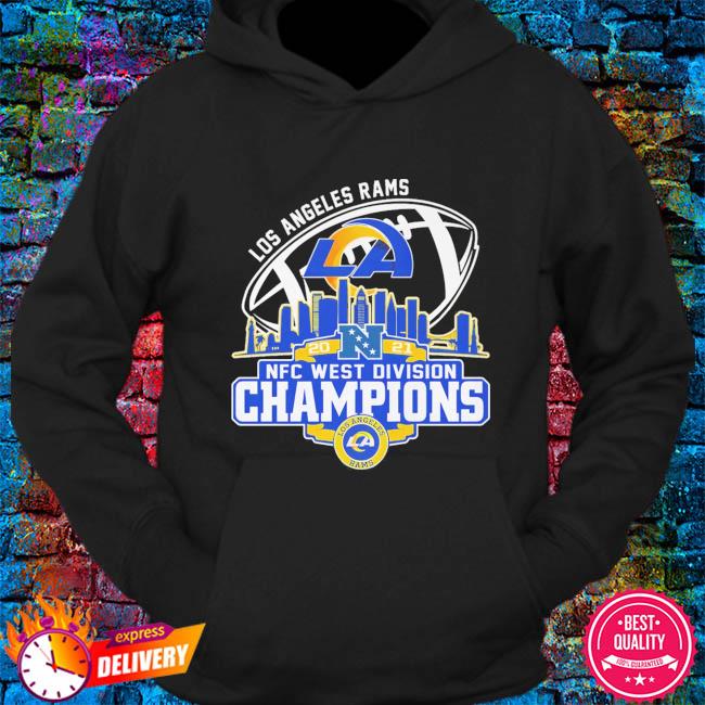 Run the west los angeles rams 2022 nfc west division championship shirt,  hoodie, sweater, long sleeve and tank top