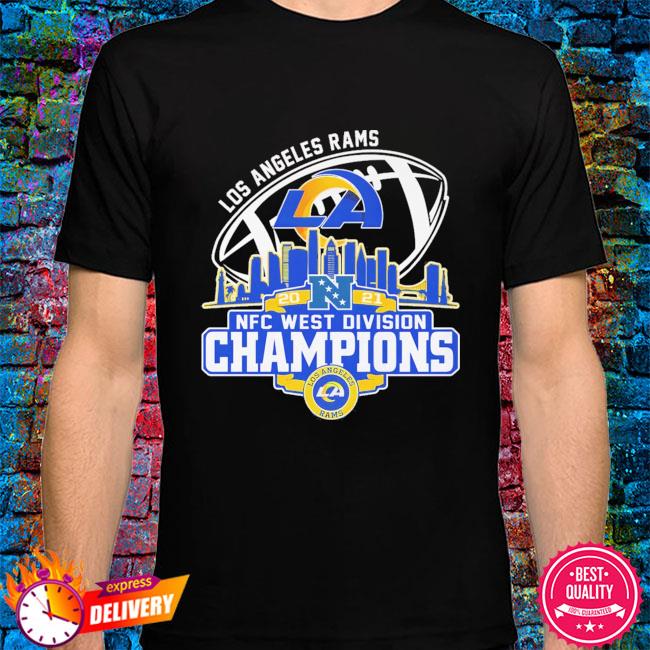 Run the west los angeles rams 2022 nfc west division championship shirt,  hoodie, sweater, long sleeve and tank top