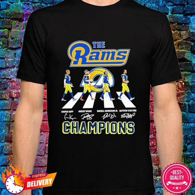 Official Los Angeles Rams 2021 2022 Nfc West Division Champions Signatures  Shirt, hoodie, sweater, long sleeve and tank top